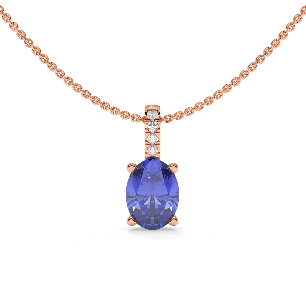 14K Rose Gold - Tanzanite