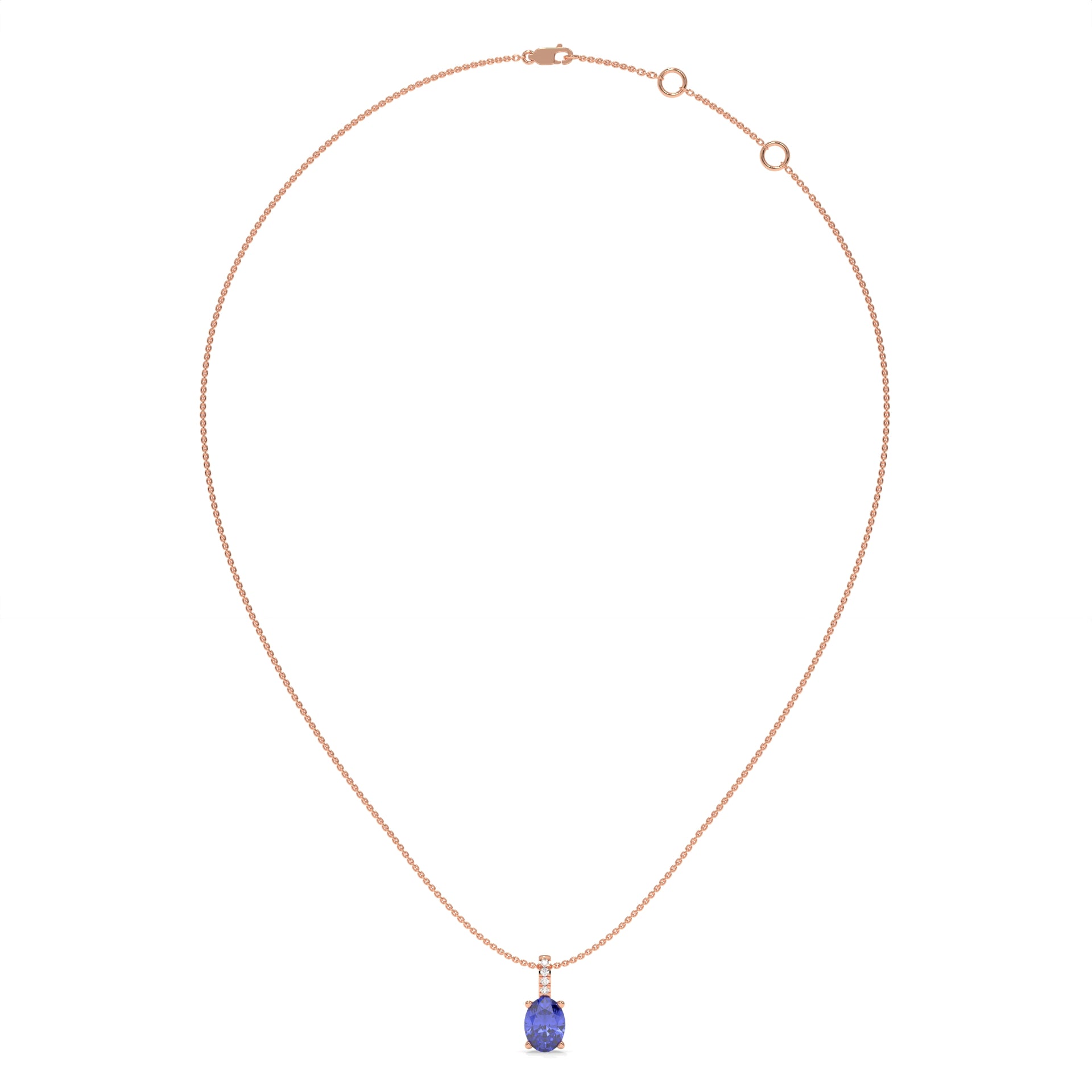 14K Rose Gold - Tanzanite