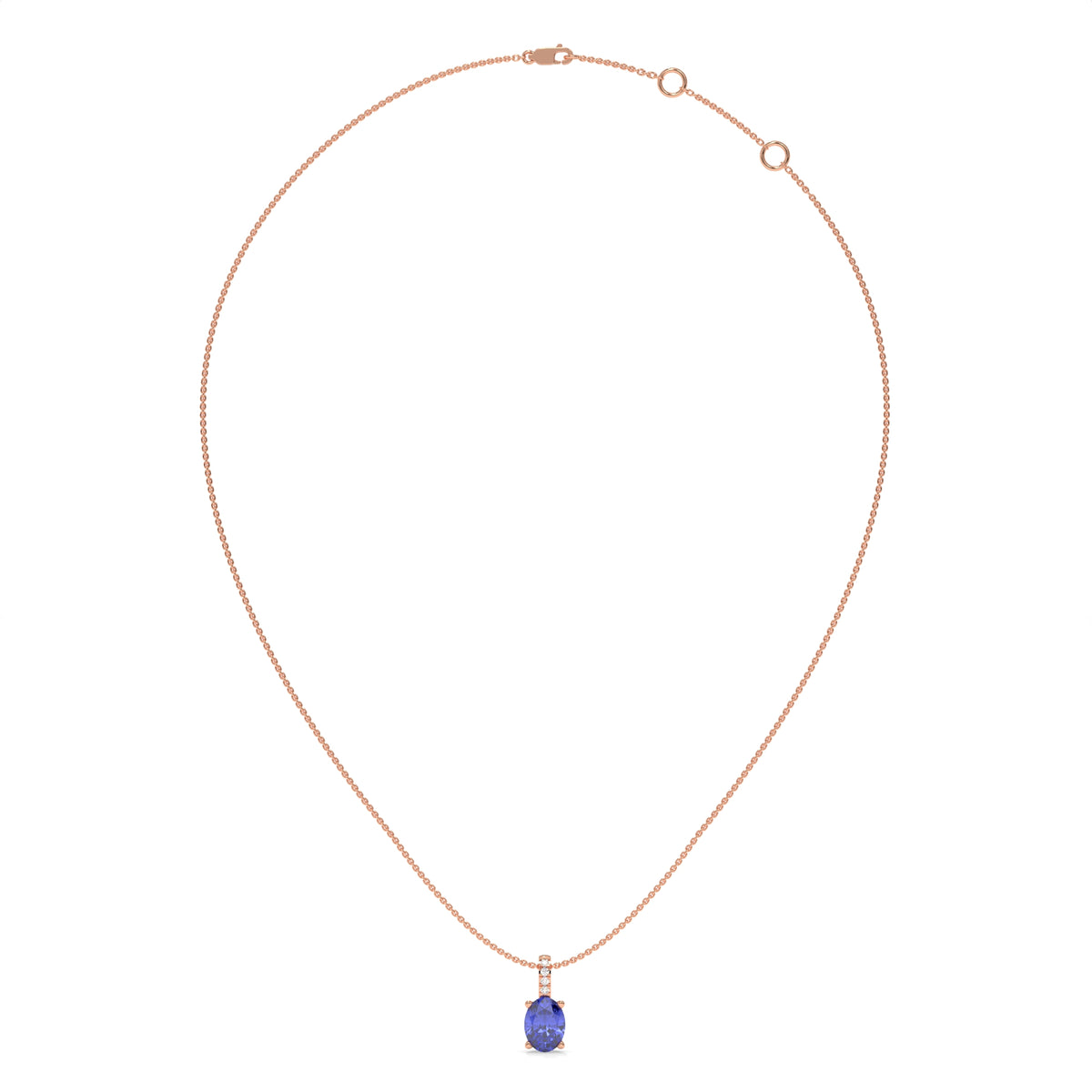 14K Rose Gold - Tanzanite