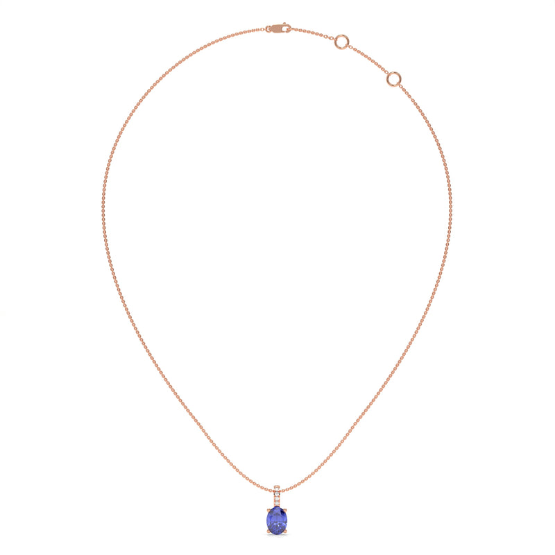 14K Rose Gold - Tanzanite
