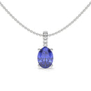 14K White Gold - Tanzanite