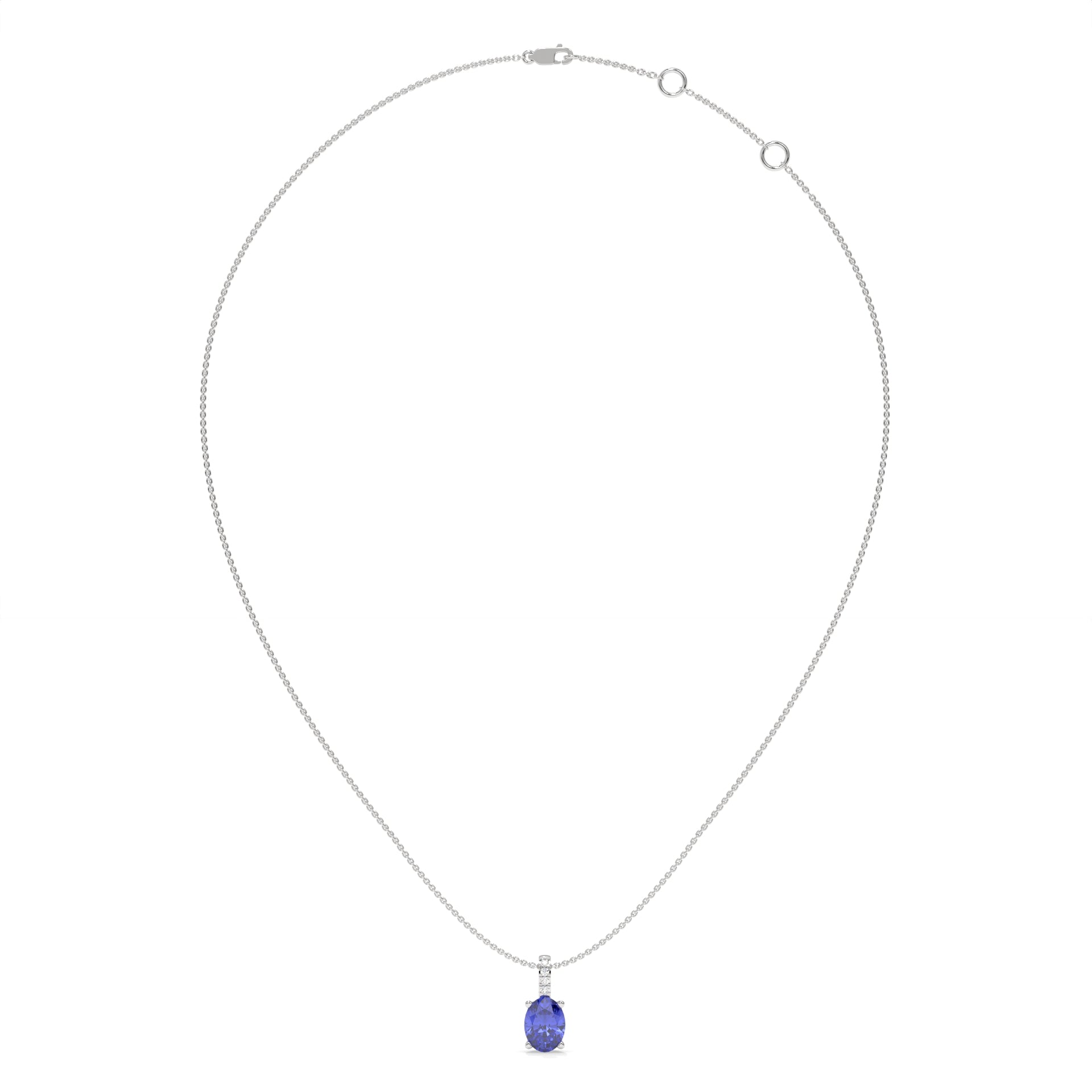 14K White Gold - Tanzanite