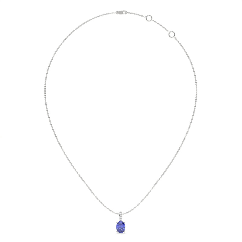 14K White Gold - Tanzanite