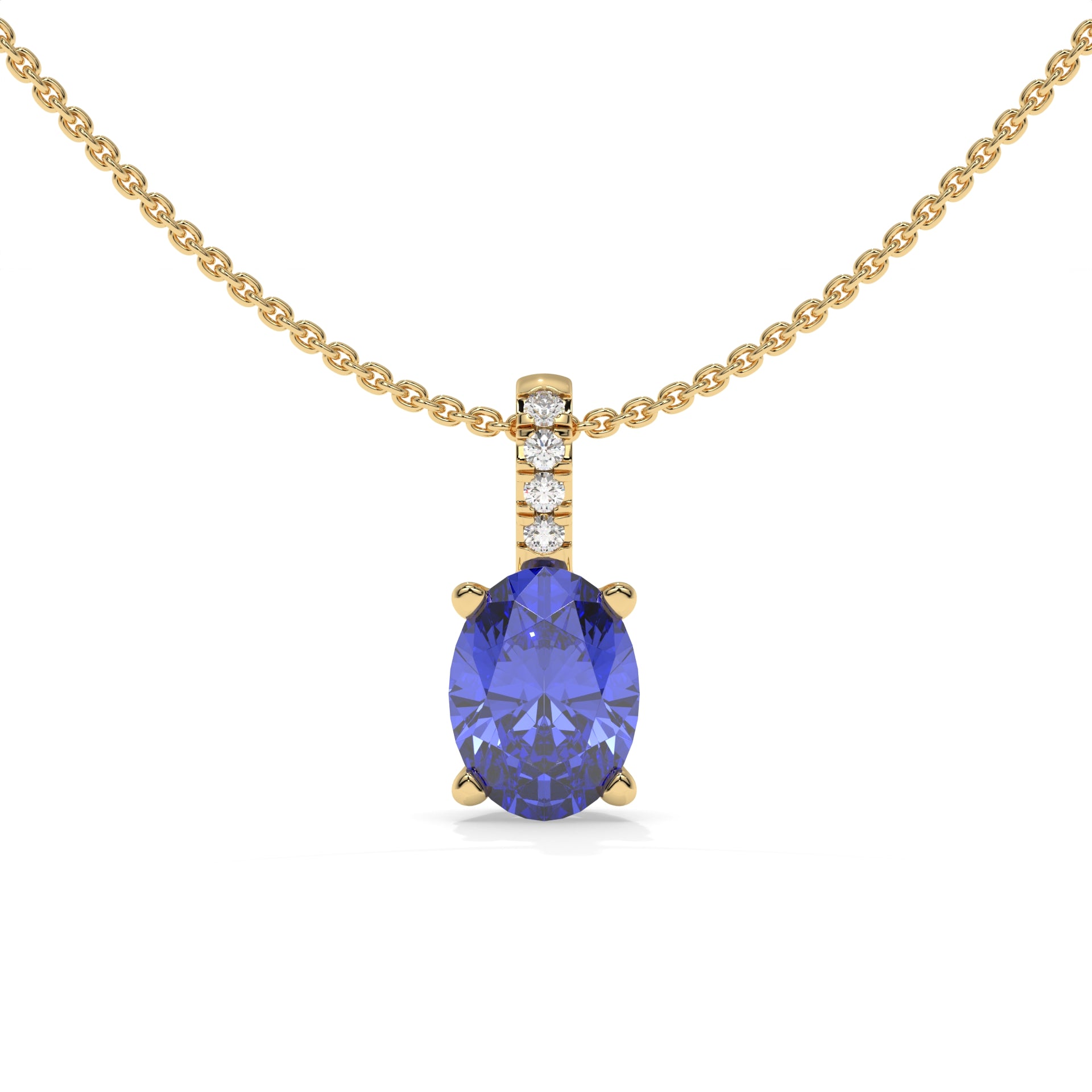 14K Yellow Gold - Tanzanite