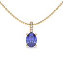 14K Yellow Gold - Tanzanite