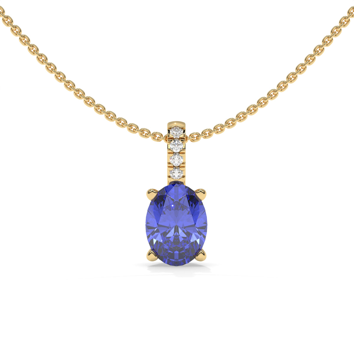 14K Yellow Gold - Tanzanite