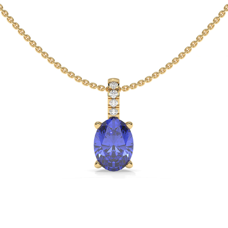14K Yellow Gold - Tanzanite