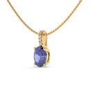 14K Yellow Gold - Tanzanite