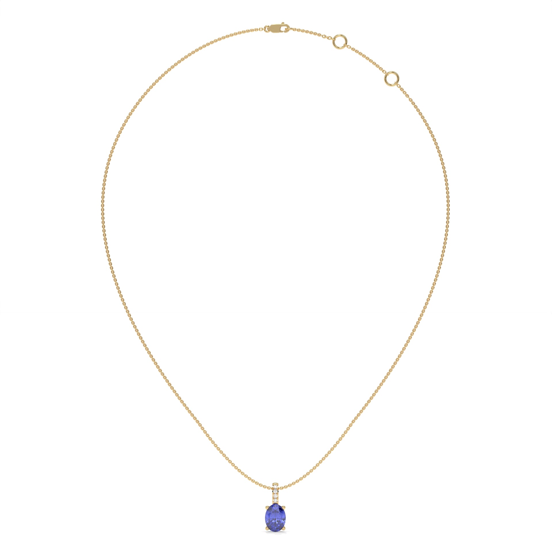 14K Yellow Gold - Tanzanite