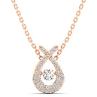 Wishbone Dancing Diamond Pendant - Milano