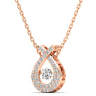 Wishbone Dancing Diamond Pendant - Milano
