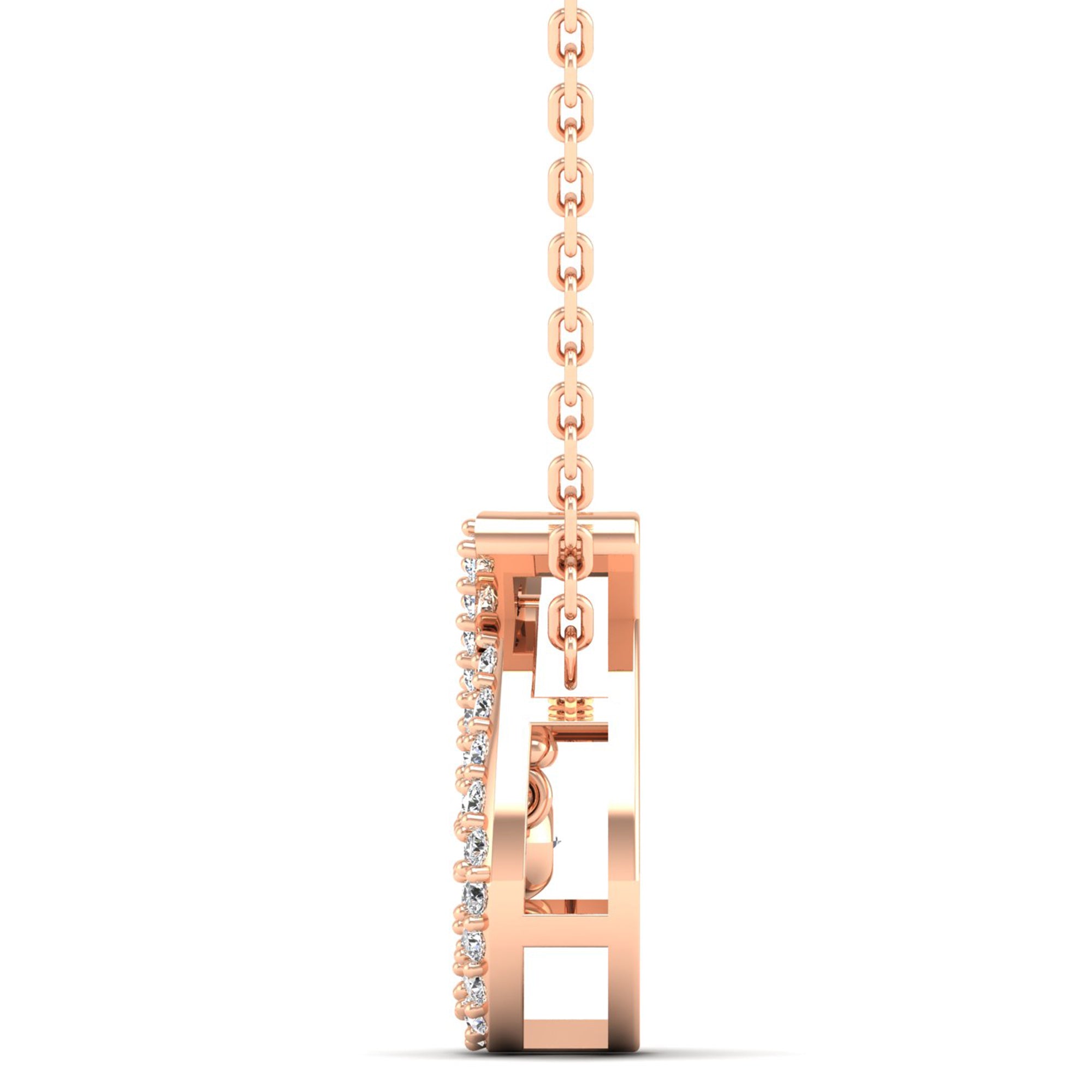 Wishbone Dancing Diamond Pendant - Milano