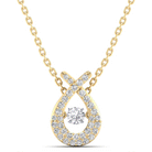 Wishbone Dancing Diamond Pendant - Milano