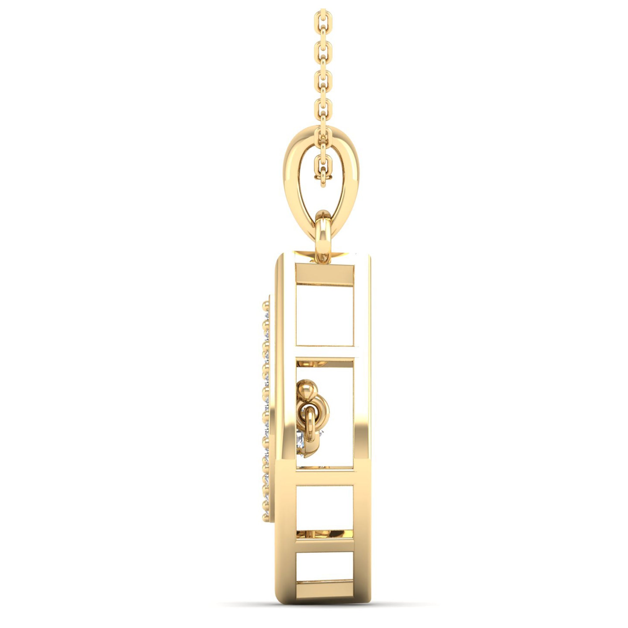 Nested Marquise Dancing Diamond Pendant - Milano