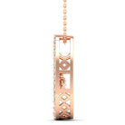 Oblong Dancing Diamond Pendant - Milano