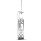 Oblong Dancing Diamond Pendant - Milano