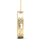 Oblong Dancing Diamond Pendant - Milano