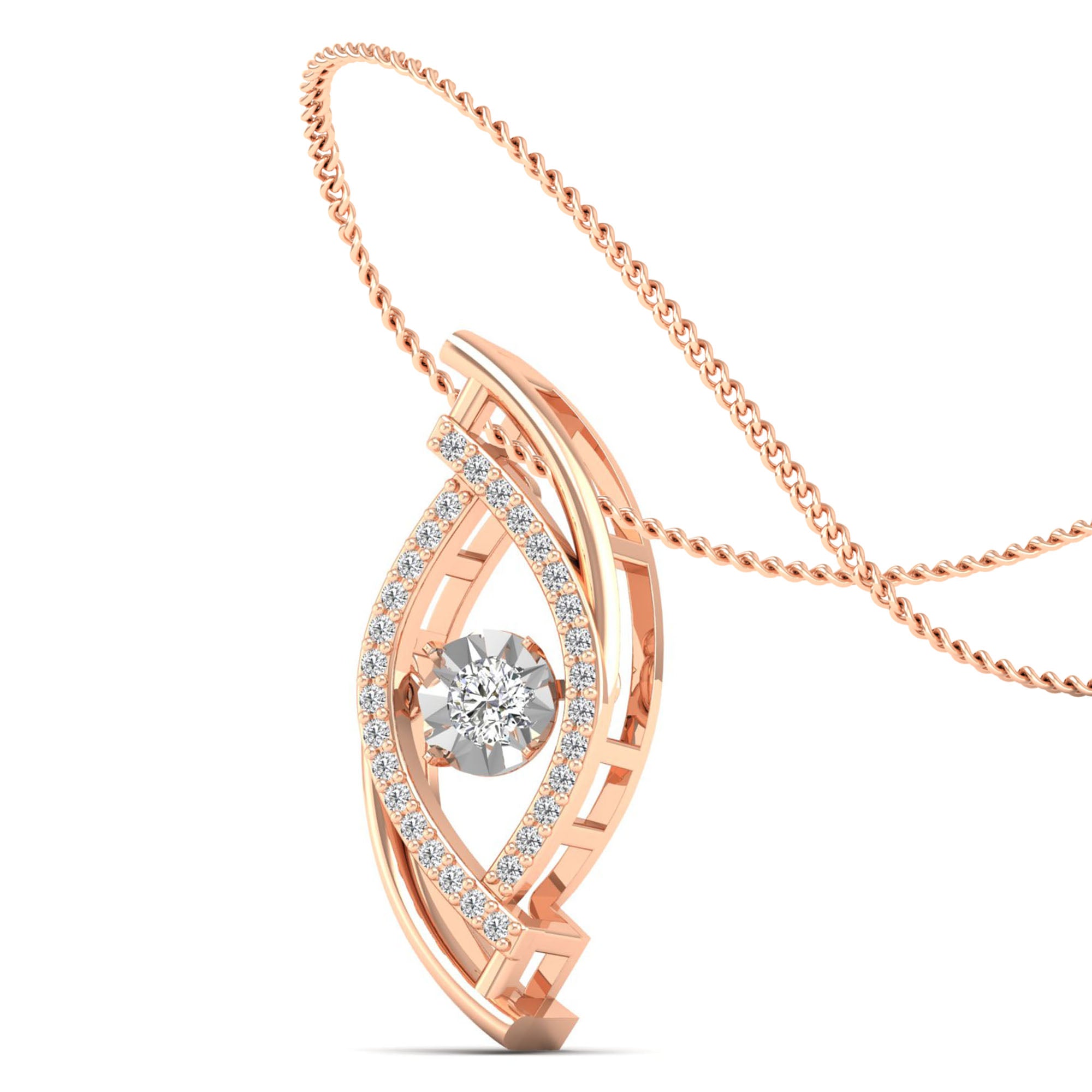 Evil Eye Miracle Dancing Diamond Pendant - Milano