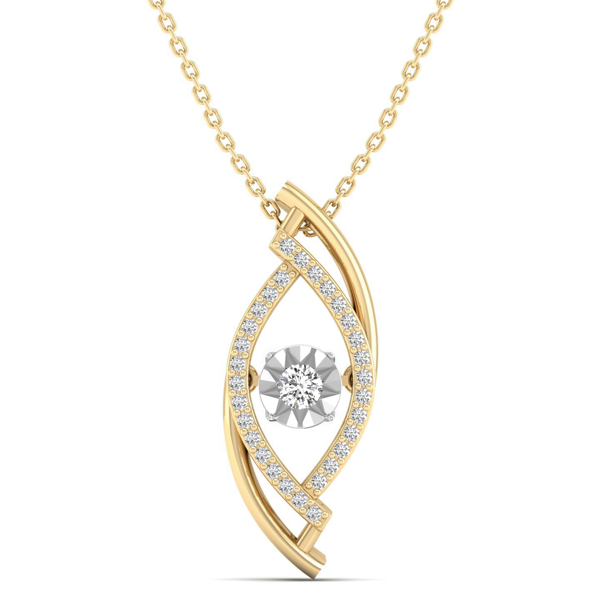 Evil Eye Miracle Dancing Diamond Pendant - Milano
