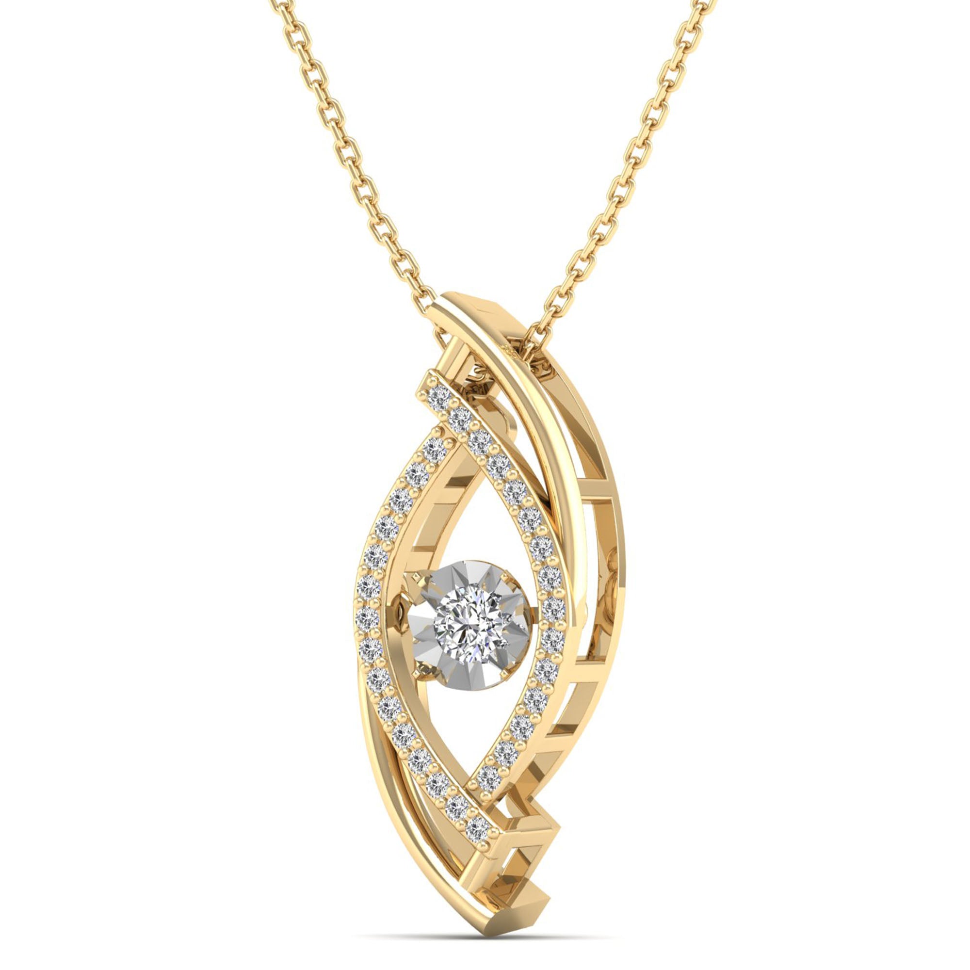 Evil Eye Miracle Dancing Diamond Pendant - Milano