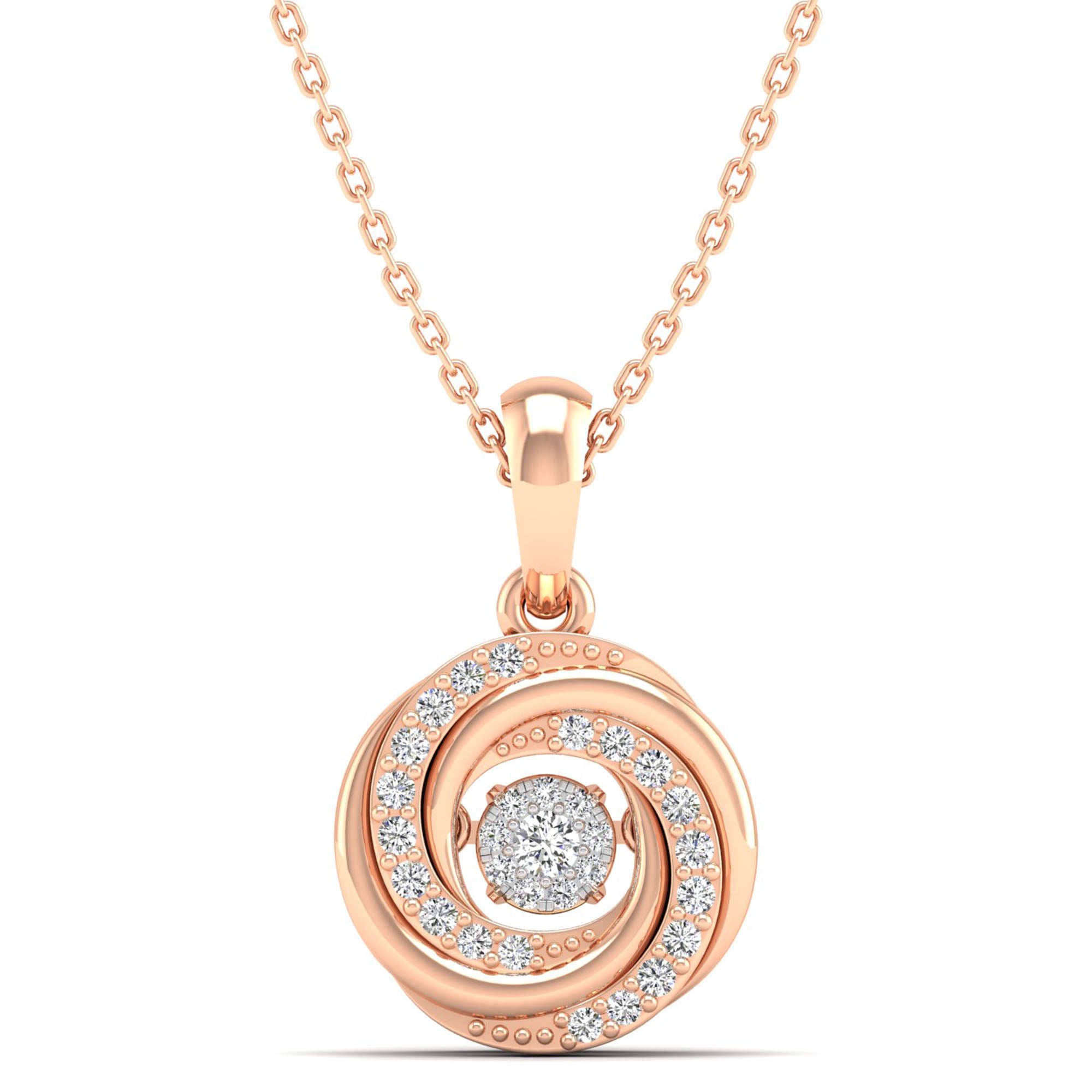 14K Rose Gold - Cluster