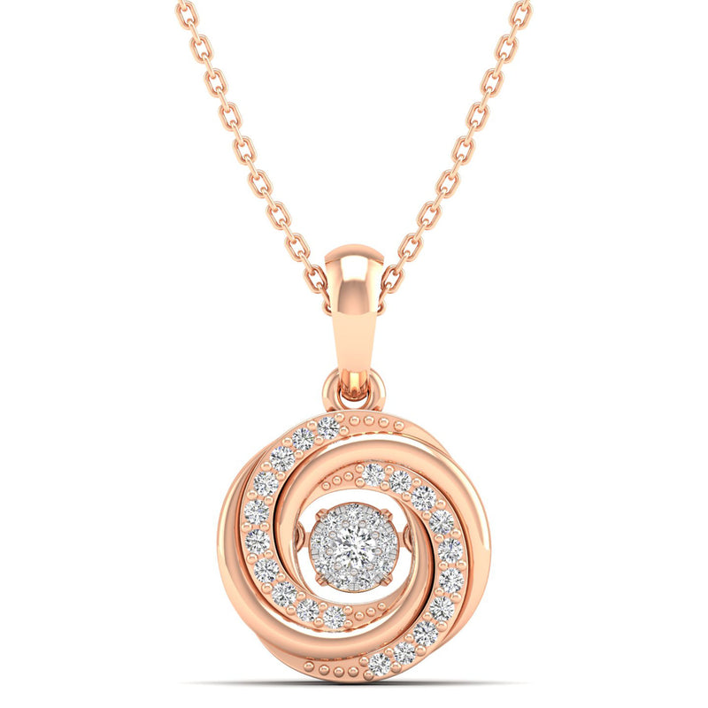 14K Rose Gold - Cluster