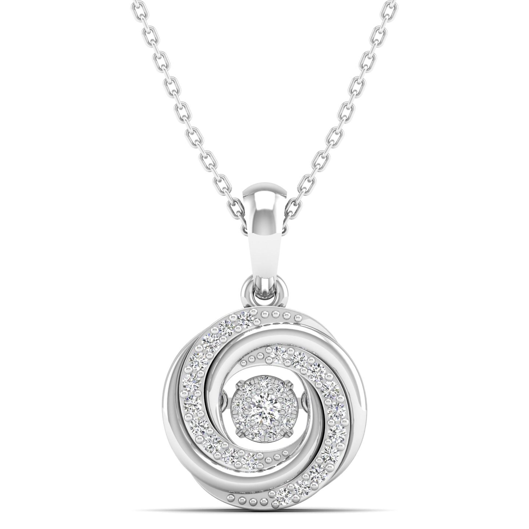 14K White Gold - Cluster