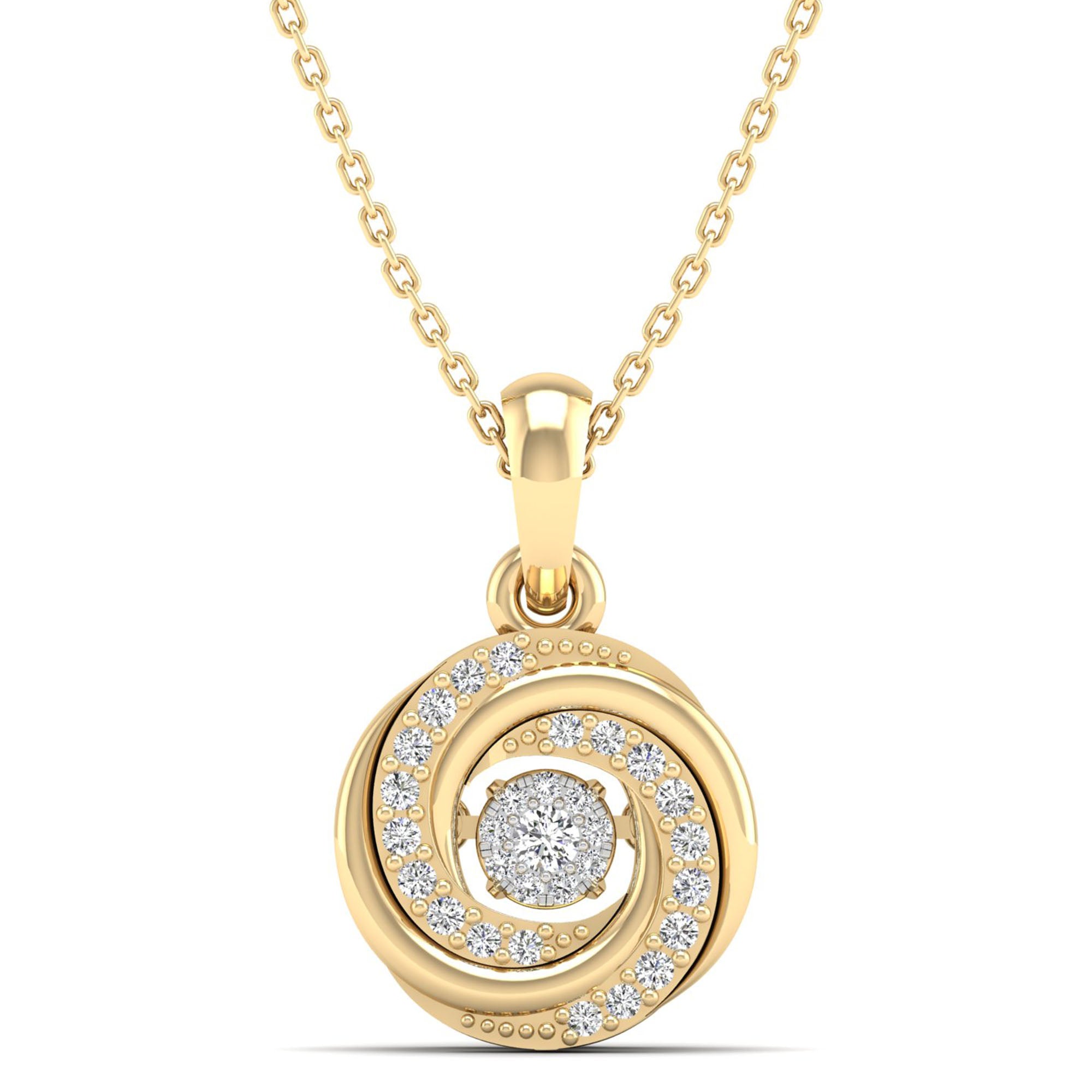 14K Yellow Gold - Cluster