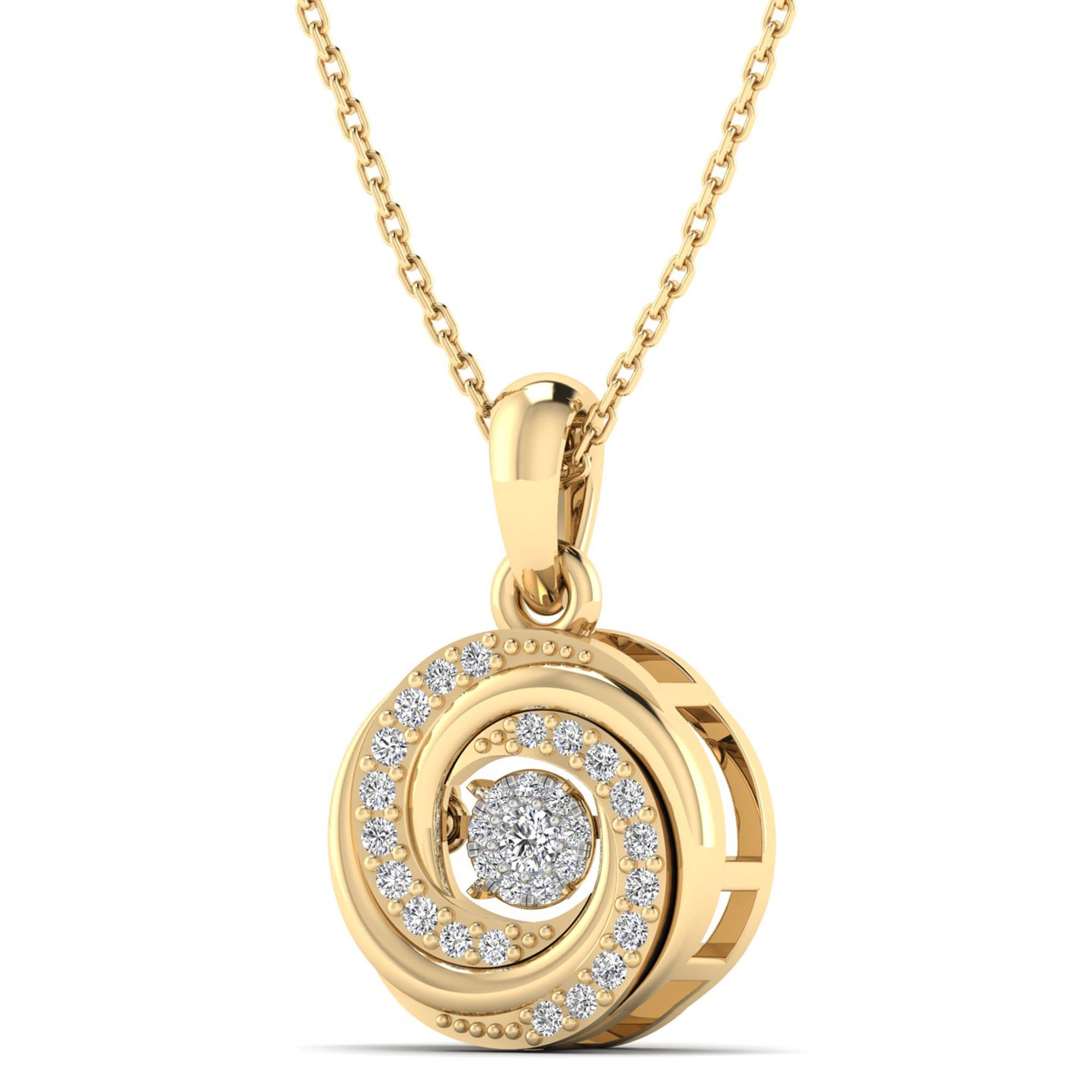 14K Yellow Gold - Cluster