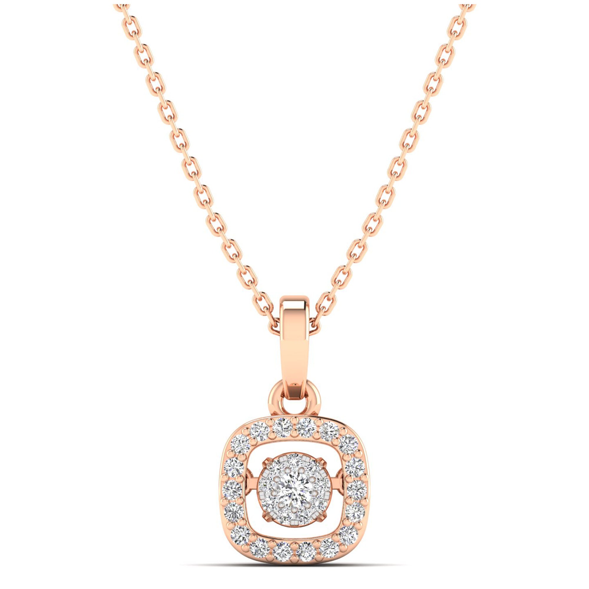 14K Rose Gold - Cluster