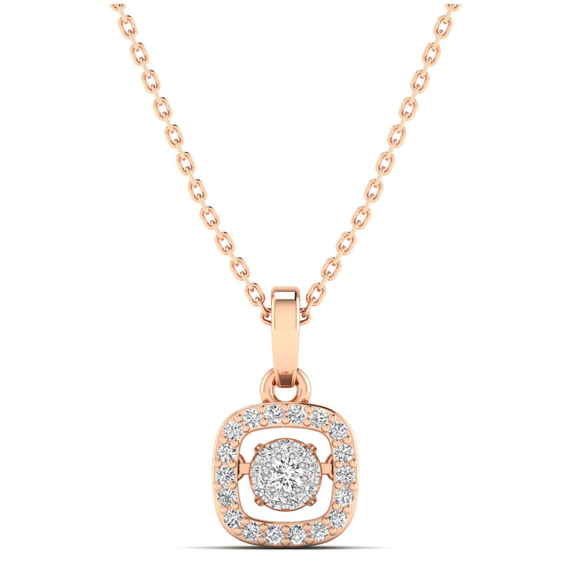 14K Rose Gold - Cluster