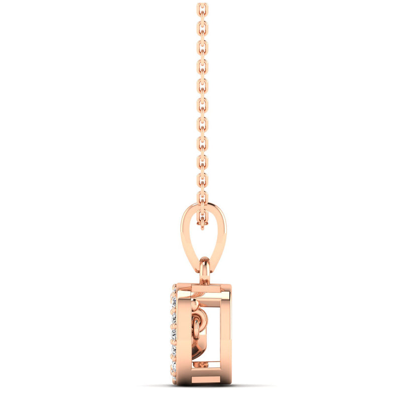 14K Rose Gold - Cluster
