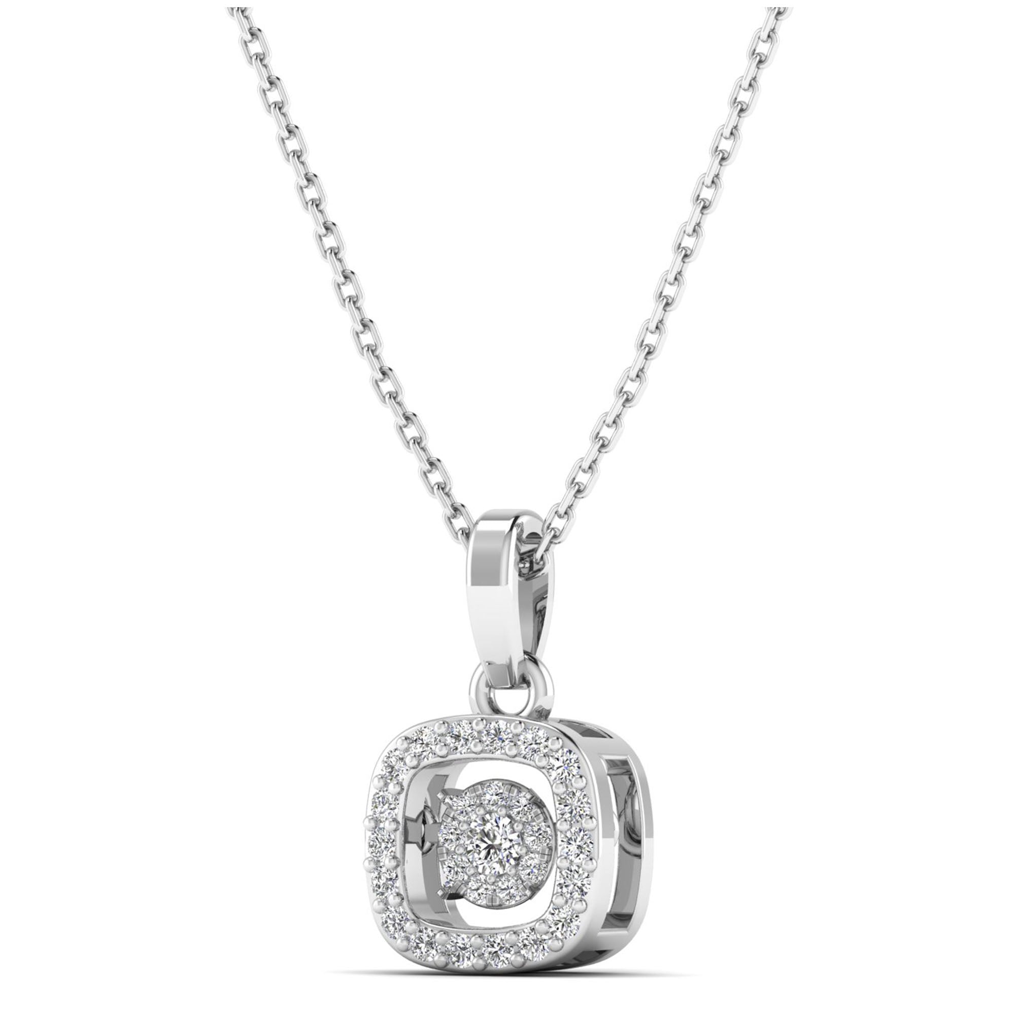 14K White Gold - Cluster