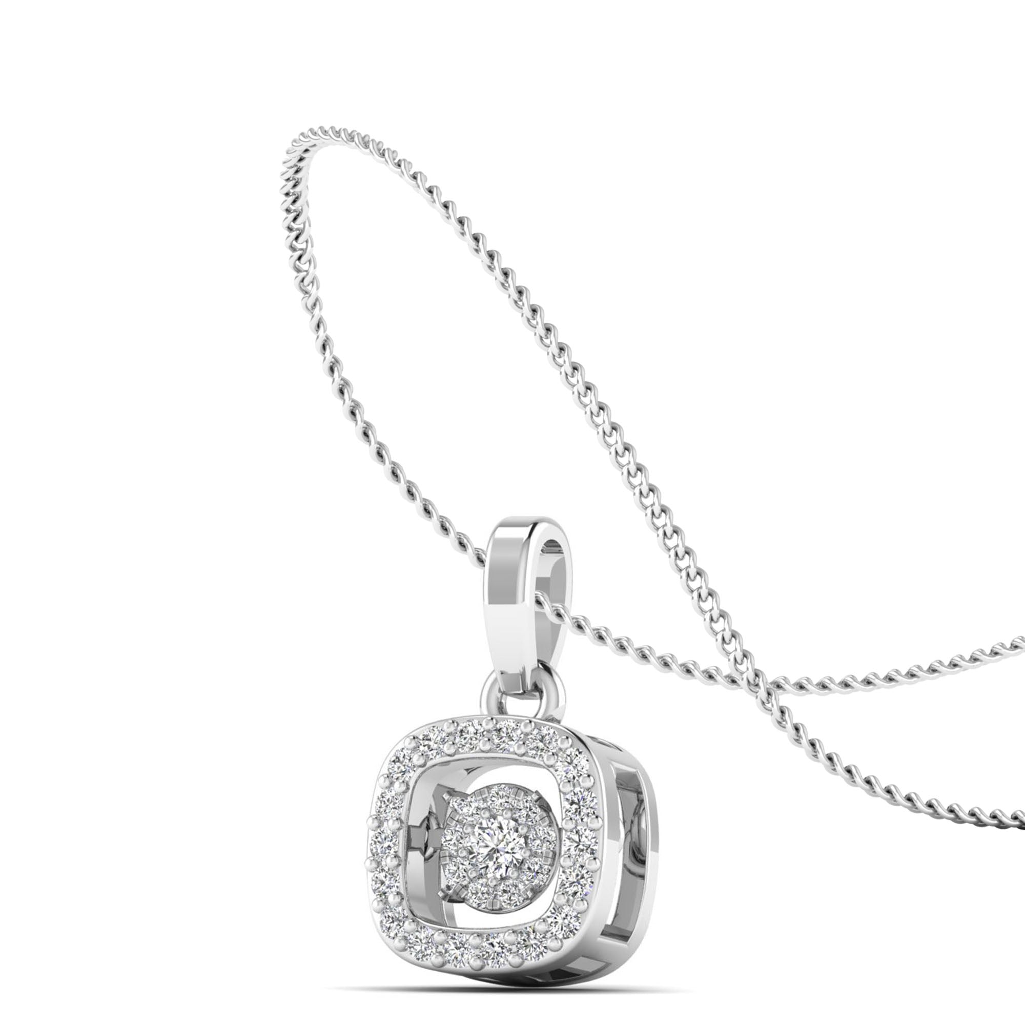 14K White Gold - Cluster