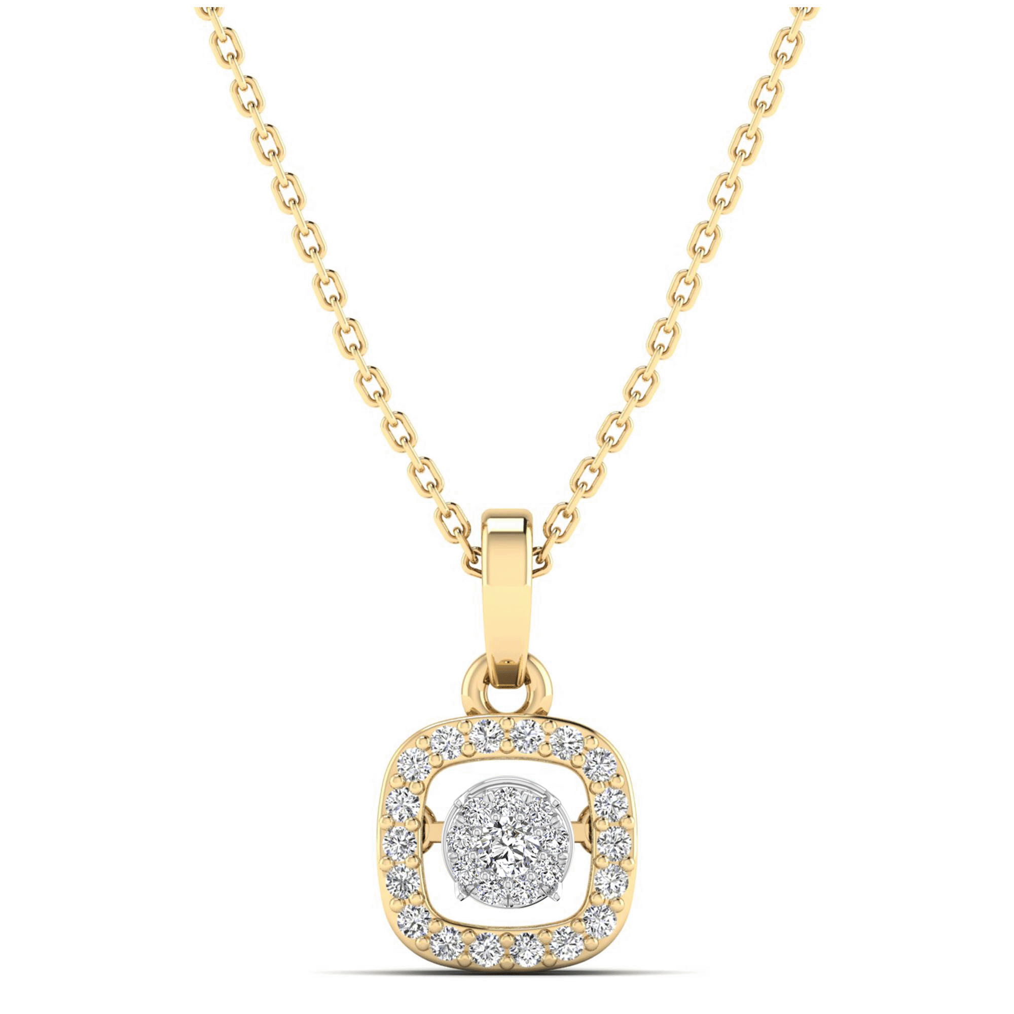 14K Yellow Gold - Cluster