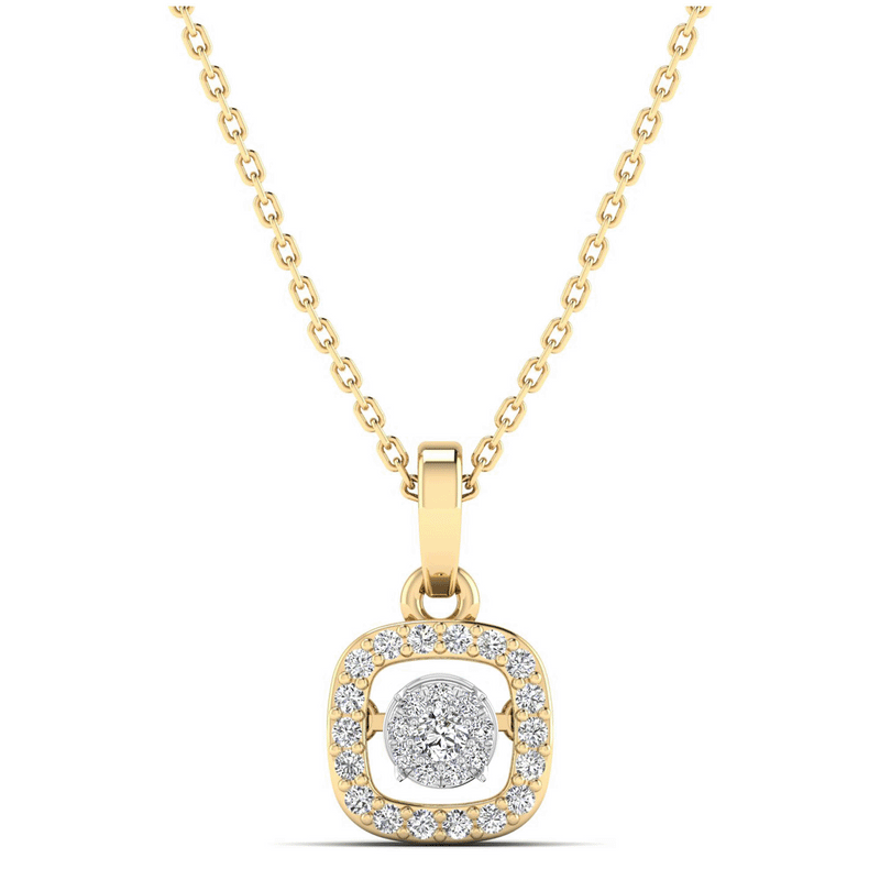 14K Yellow Gold - Cluster