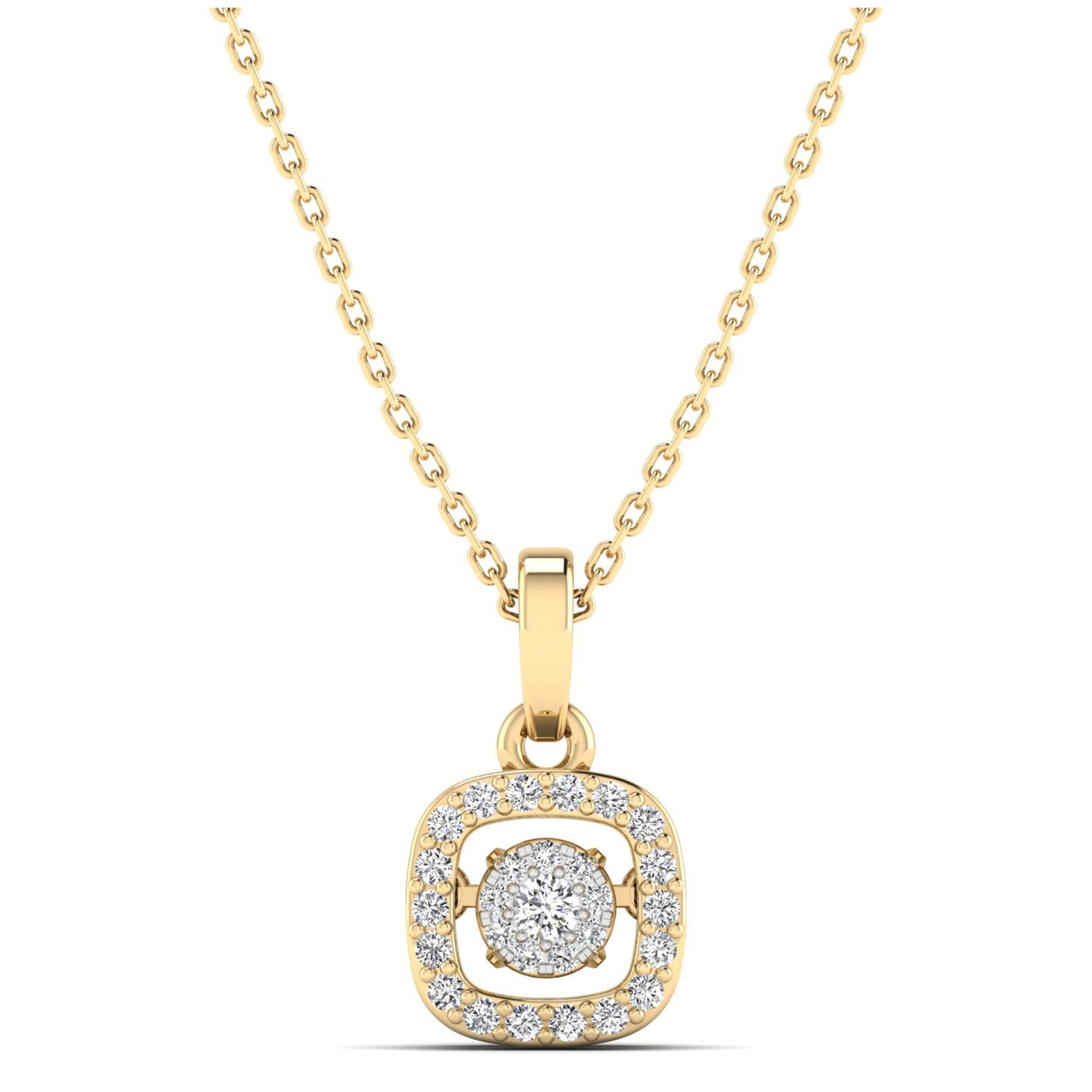 14K Yellow Gold - Cluster