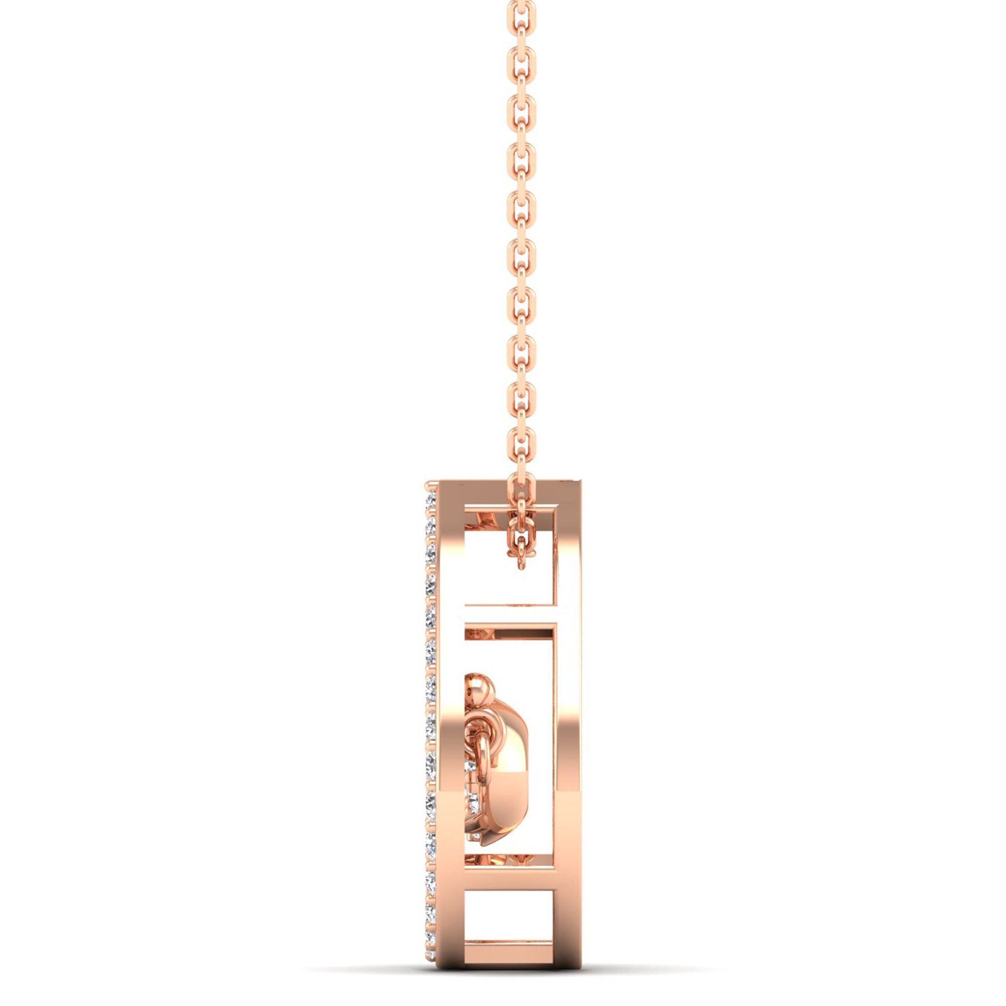 Pear Shaped Cluster Dancing Diamond Pendant - Milano