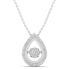 Pear Shaped Cluster Dancing Diamond Pendant - Milano