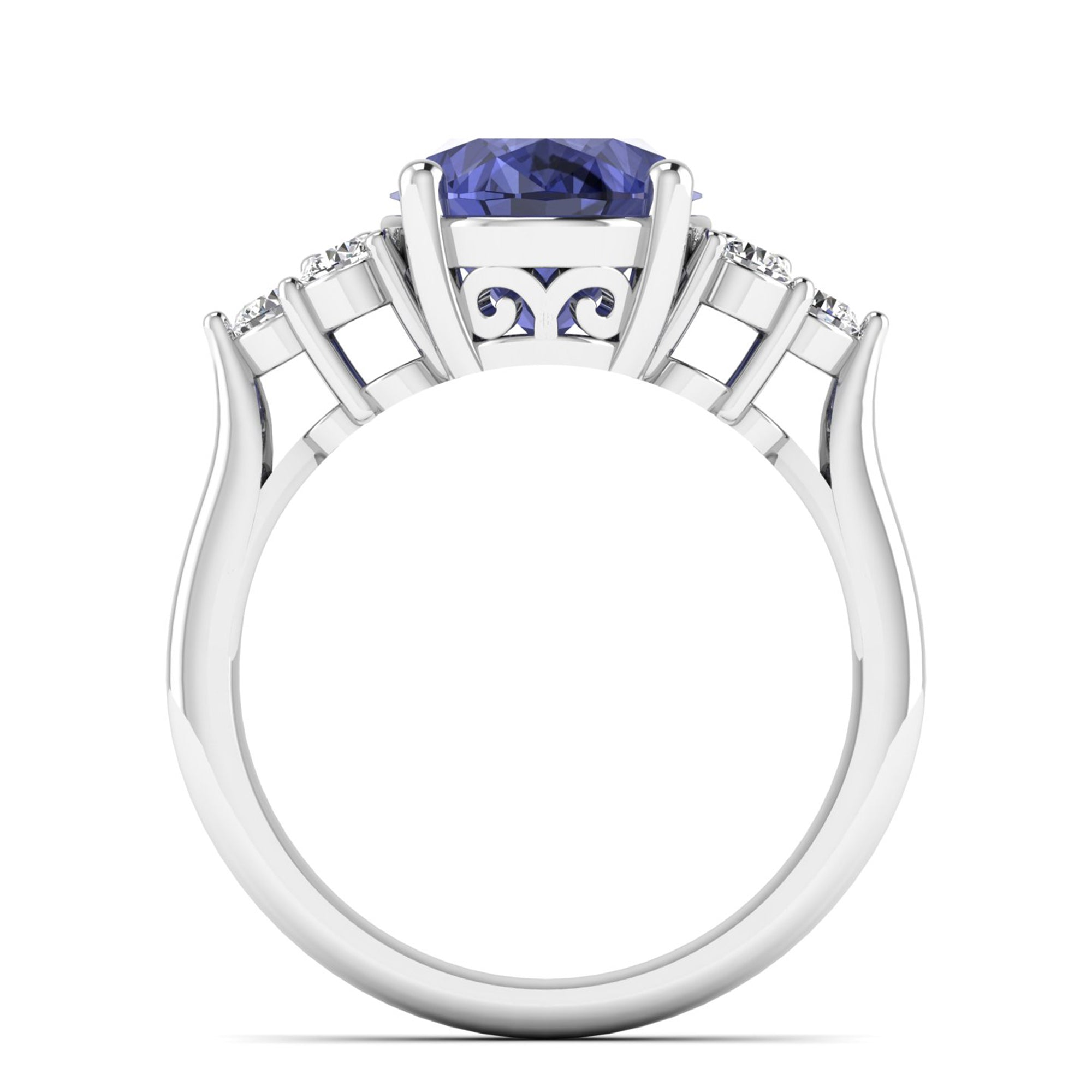 14K White Gold