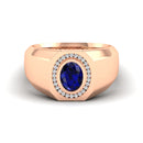 14K Rose Gold - Sapphire