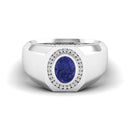 14K White Gold - Tanzanite