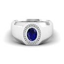 14K White Gold - Sapphire