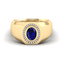 14K Yellow Gold - Sapphire