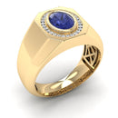 14K Yellow Gold - Tanzanite