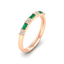 14K Rose Gold - Emerald