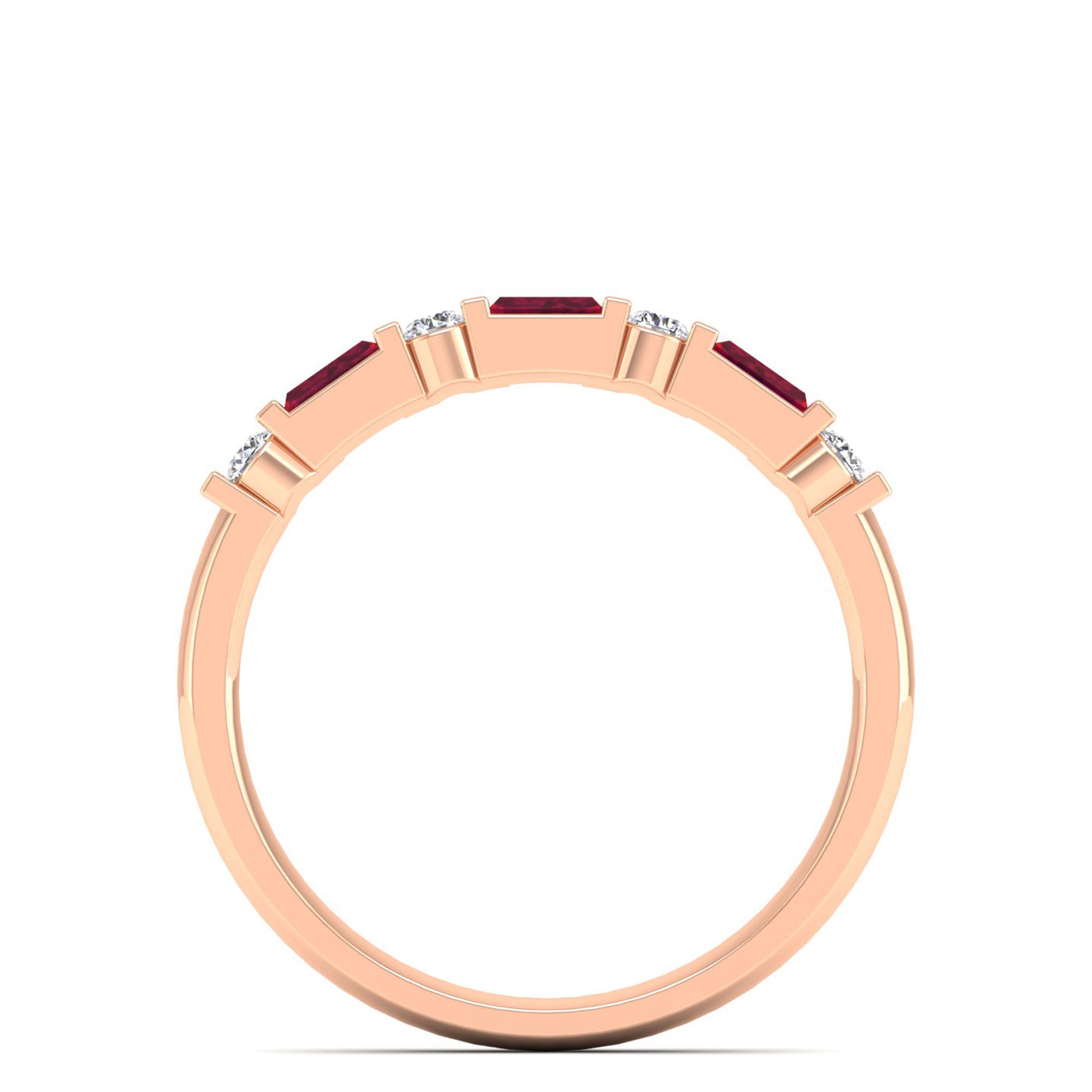 14K Rose Gold - Ruby