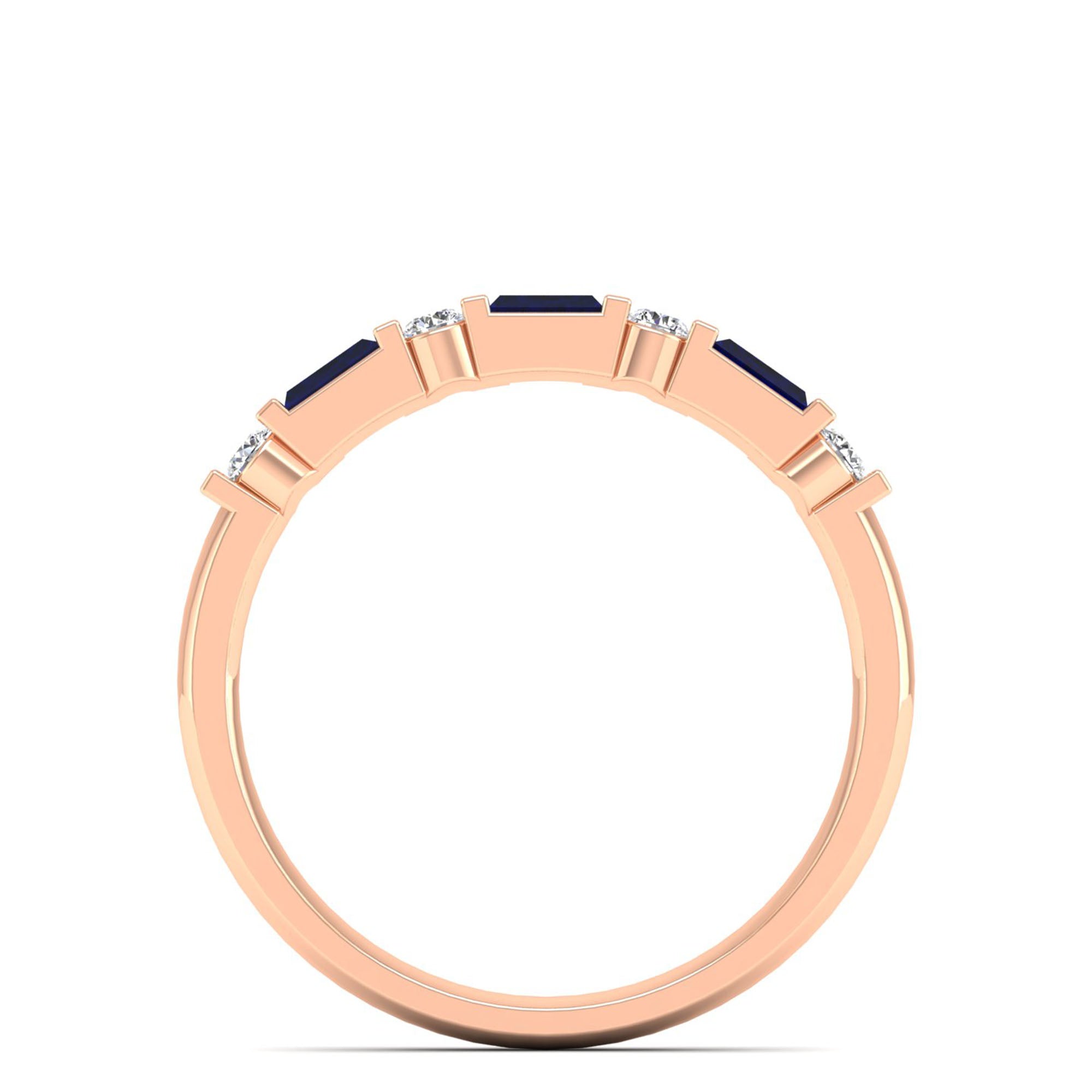 14K Rose Gold - Sapphire