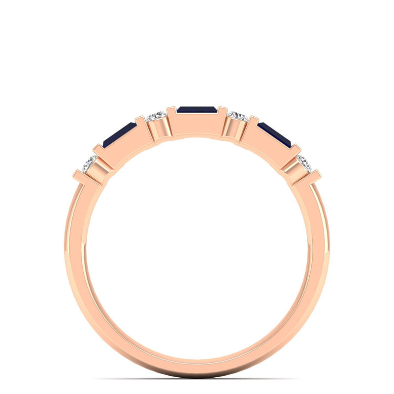 14K Rose Gold - Sapphire