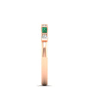 14K Rose Gold - Emerald